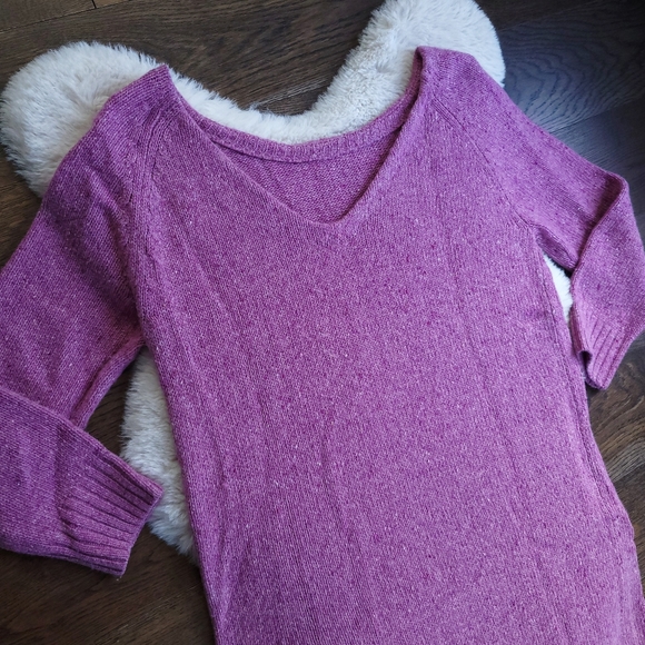 Rhode Barbiecore Juno mélange Wool Sweater Knit Midi dress - Picture 12 of 14